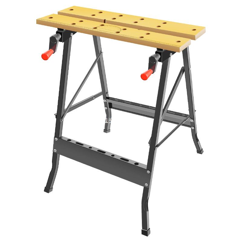 Portable Multifunctional Folding Workbench: Sliding Table Saw & Small Woodworking Station