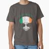Irish Roots Flag Tree Classic Tshirt Tshirt Made In Usaus Size S2xl