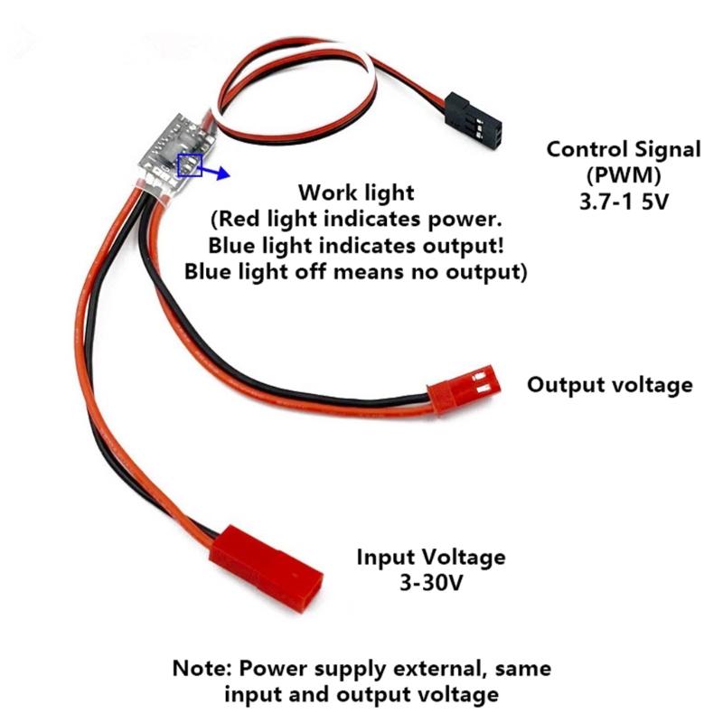 8A PWM Remote Control Electronic Switches Supporting 3V 30V for Quadcopter Models and Automation Projects
