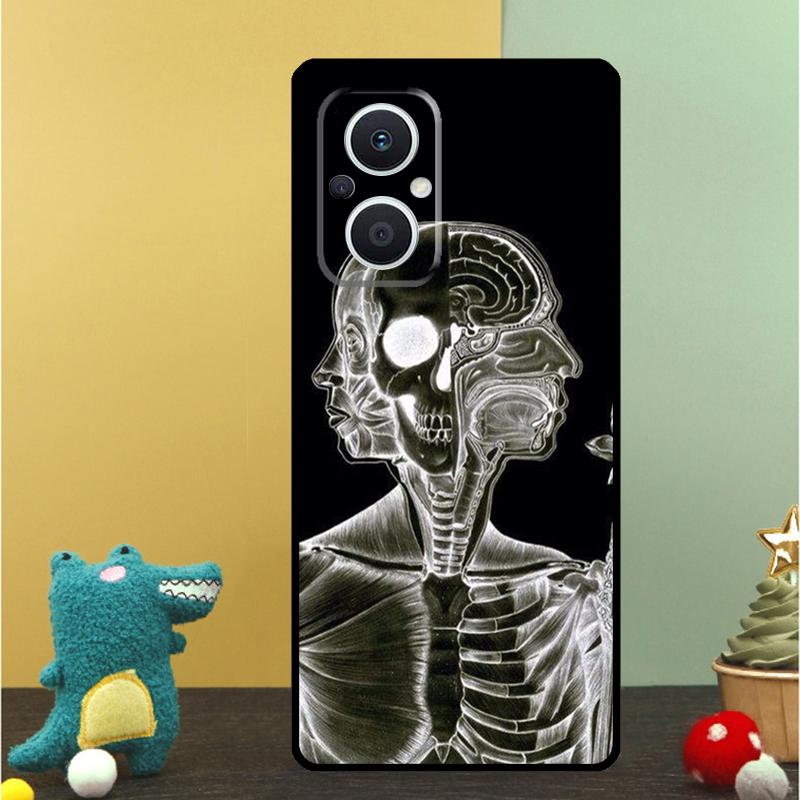 Medical Skeleton Anatomy Case For OPPO Reno 15F 14F 11 12 13 F 14 10 15 Pro 7 8 Lite OPPO Find X5 X6 X8 X9 Pro Cover