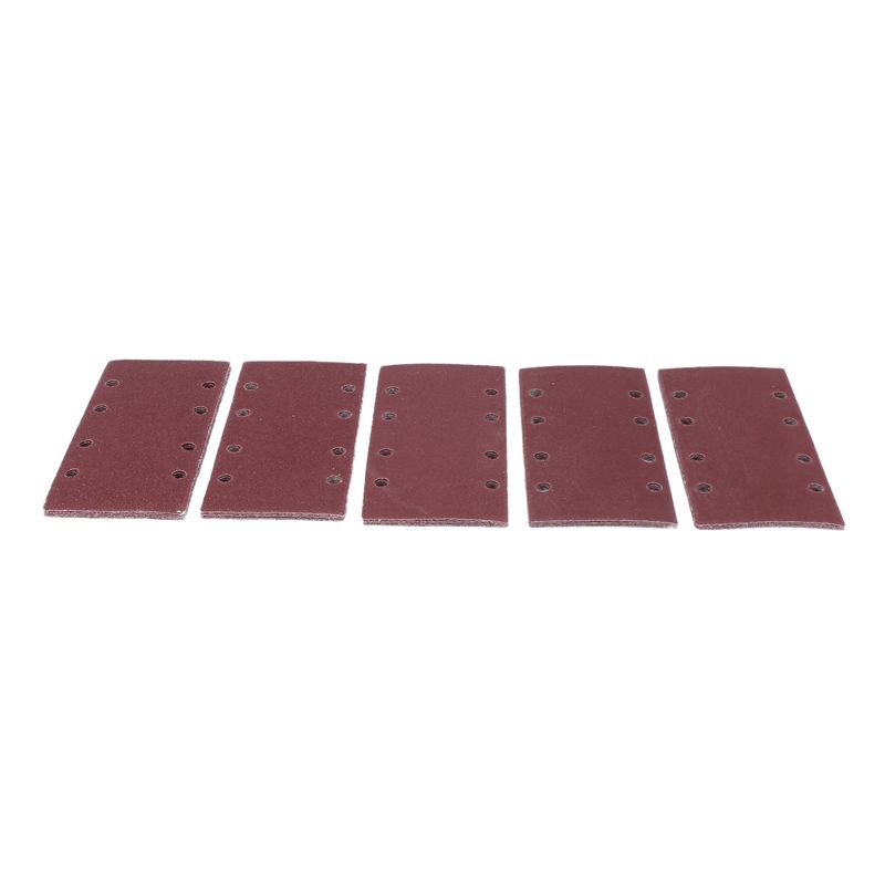 ABUL-100 Pcs Sanding Pads,Sanding Paper Hook And Loop Sand Sheet 93X185mm Punched 8 Holes Grits 40/60/80/120