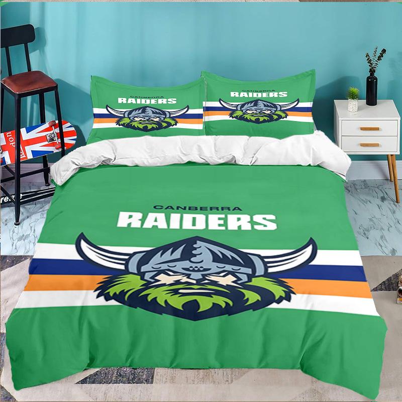 Canberra Logo 3pcs Bedding Set,Including 1pc Duvet Cover And 2pcs Pillowcases Perfect Gift for Christmas,Ideal for Bedroom, Dormitory