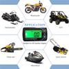 Kebidumei Inductive Tachometer Hour Meters Gauge Alert RPM Engine Hour Meter Backlit Resettable Tacho for Motorcycle Lawn Mower