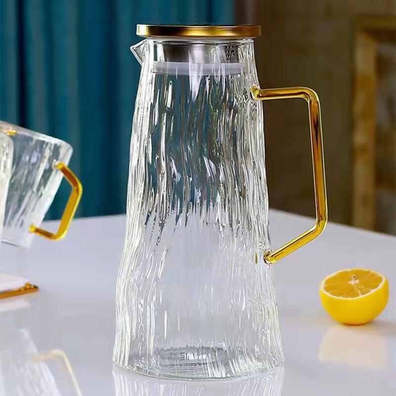 Shangqi Glacier Pattern Glass Cold Water Pitcher