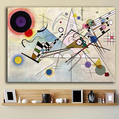 HD Compositie door Wassily Kandinsky Canvas Schilderij Voor Woonkamer Huisdecoratie Olieverfschilderij Op Canvas Muurschildering