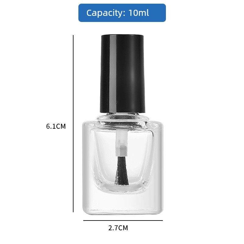 Factory Direct Sales In Stock Nail Polish Bottle Empty Glass Bottle Brush with Lid Nail Polish Sub-Packaging Blush Glue Medicine Bottle Lot
