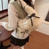 Niche plush bag women's new autumn and winter versatile single shoulder underarm bag portable plush bag