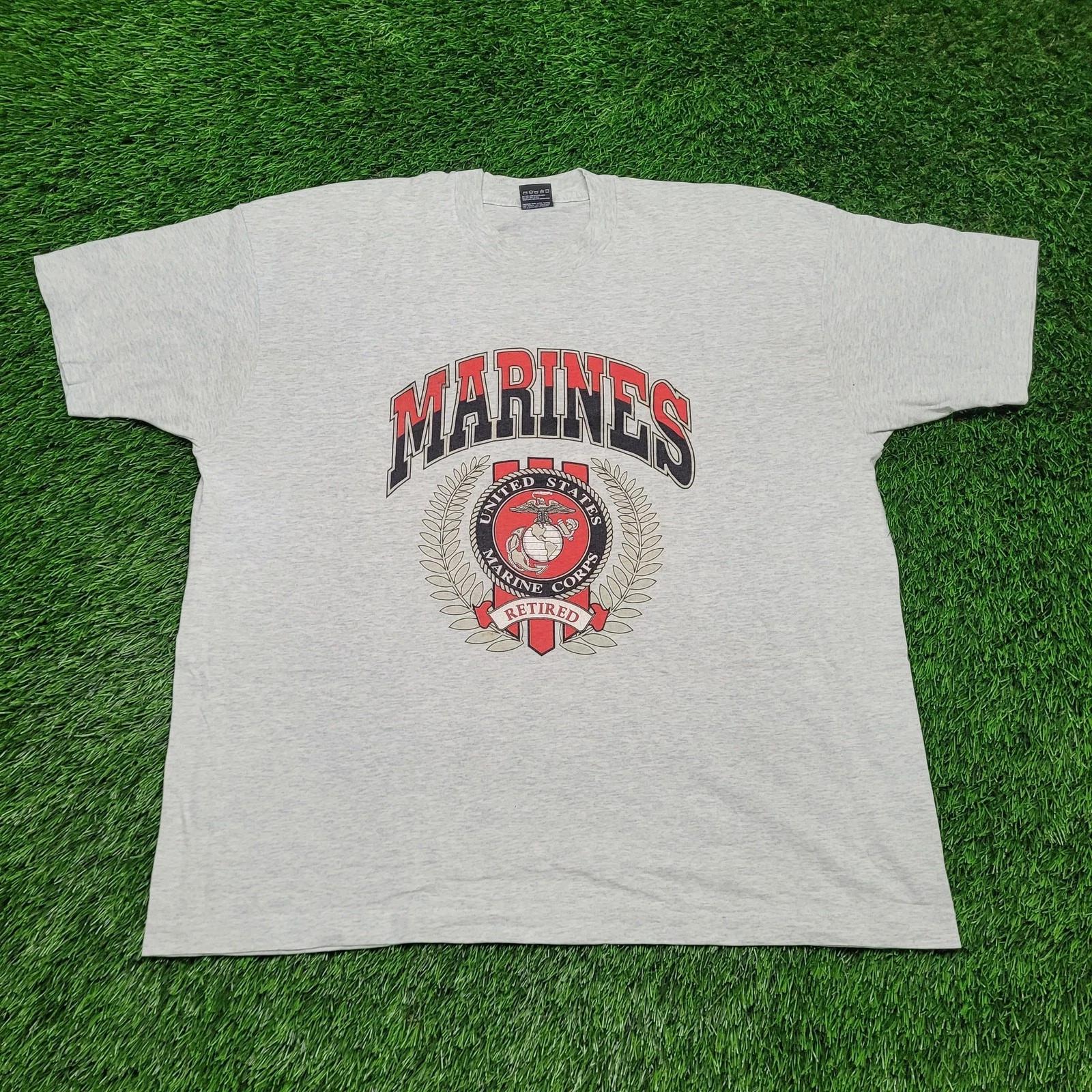 

Vintage 1993 USMC Marines Retired T-Shirt Mens XXL USA Made L