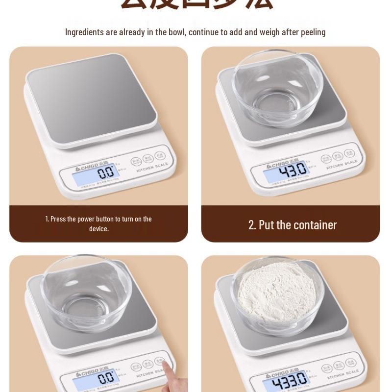 Chigo High-Precision Kitchen Scale for Baking and Food Measuring
