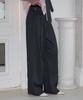 Kiyamo Side Flap Wide Slacks_Charcoal