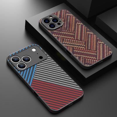 Coque à motif fibre de carbone pour iPhone 17 Pro Max Coque iPhone 16 Pro Max 15 14 13 16E 17E Magnétique Pour Magsafe Housse Hybride Mate