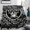 Black Raiders Printed Flannel Blanket, Soft Throw for Bedroom Sofa, Washable, Fan Merchandise, Great Gift.