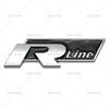 Hot 3D metal letter car trunk badge Rline logo suitable for Volkswagen Lingdu Sagitar Touran Lavida Rline modification sticker RJ5