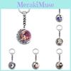 Anime Haikyuu Keychain Rotating Moon Pendant Zinc Alloy Metal Key Accessory For Backpacks