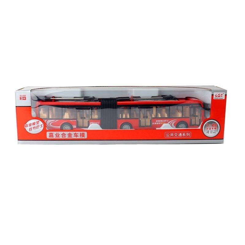 Bus Model Toy With Sound Light Features Design For Kids Play Collecting And