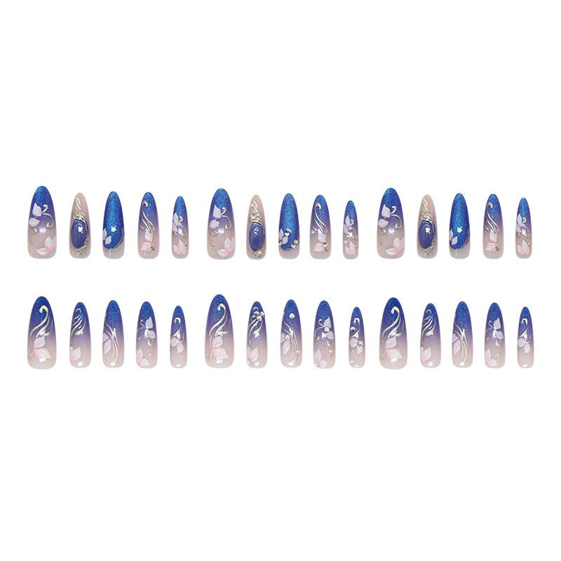 Three-dimensional cat eye ******lver gradual change dream butterfly shadow gentle girl, wind removable wearing armor 30 pieces