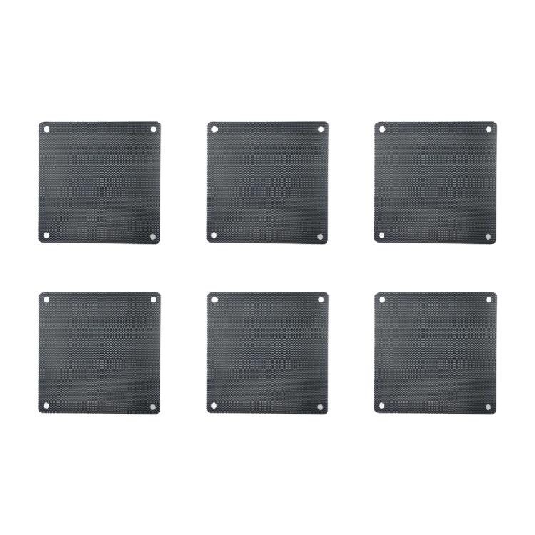 

Reusable 14x14cm Computer Case Fan Air Filter Fine PVC Mesh Protects Internal Components From Dirt Dust Accumulation чёрный