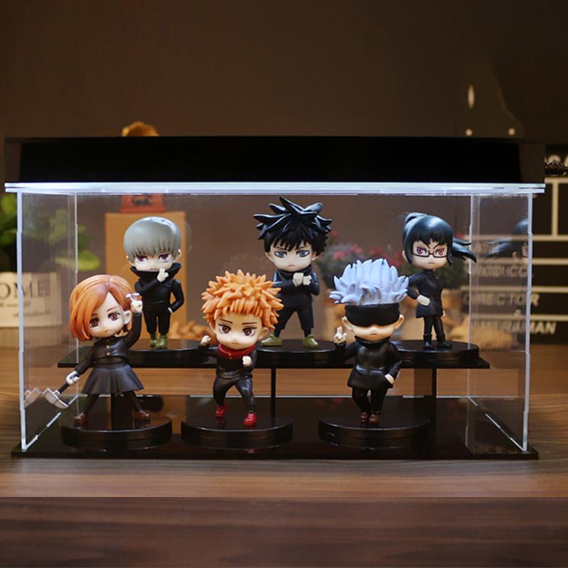 6 Pezzi/set Figure Anime Jujutsu Kaisen Gojo Satoru Yuji Itadori Figura Bambola Giocattolo Action Figure Yuji Itadori Fushiguro Modello Giocattoli