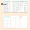 2027 Daily Planner with Monthly And Annual Schedule, A5 Thick Ink-proof Paper Portable Office Stationery Agenda Notebook, Durable PU Leather