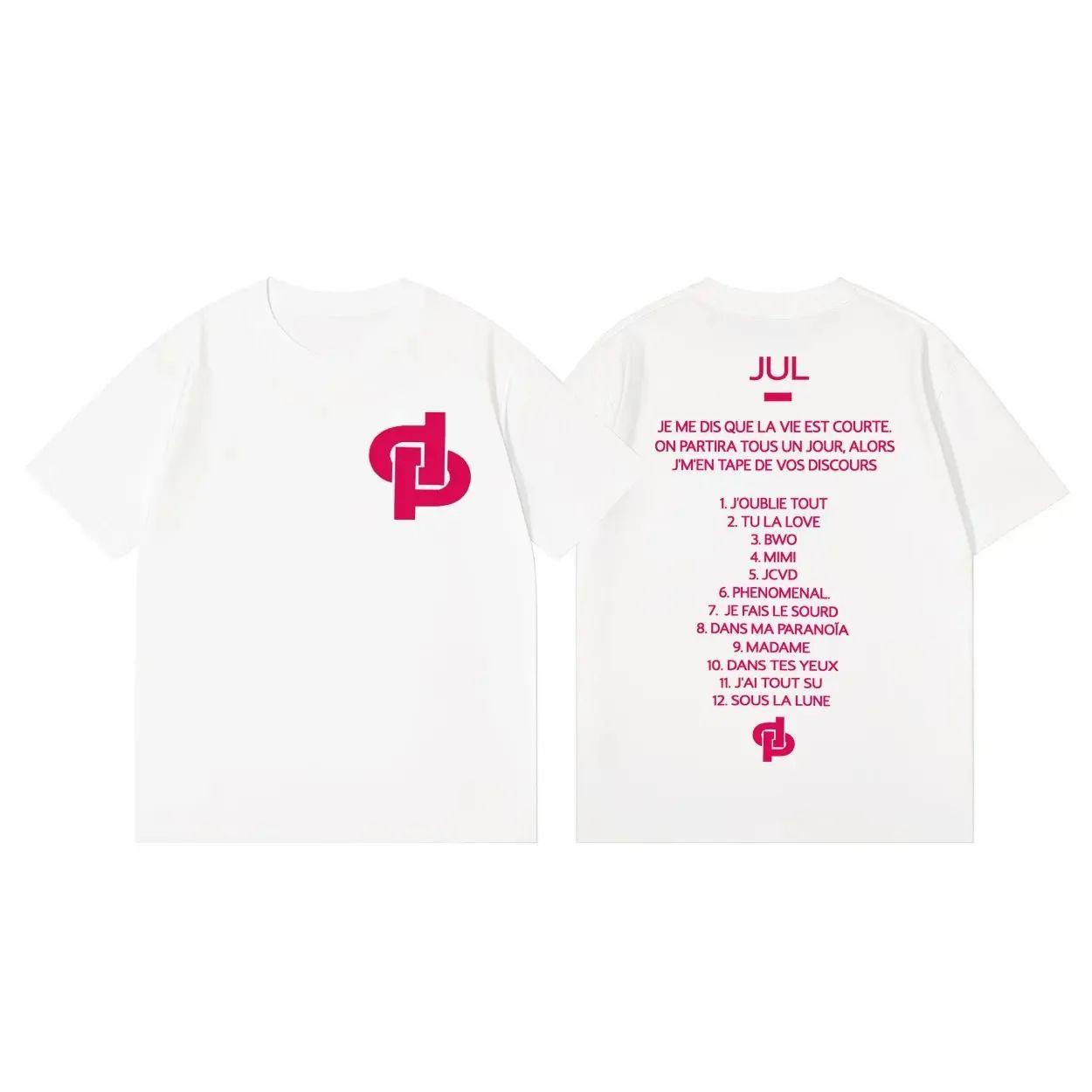

Summer Hip Pop Fashion Clothing Rapper Jul Tour T Shirt Harajuku Y2k Oversized T-shirt Casual Loose Print O Neck T-shirts Unisex 5XL