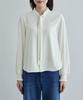 ROPE PICNIC Bowtie Frill Band Collar Women's Blouse, Off-White (15)