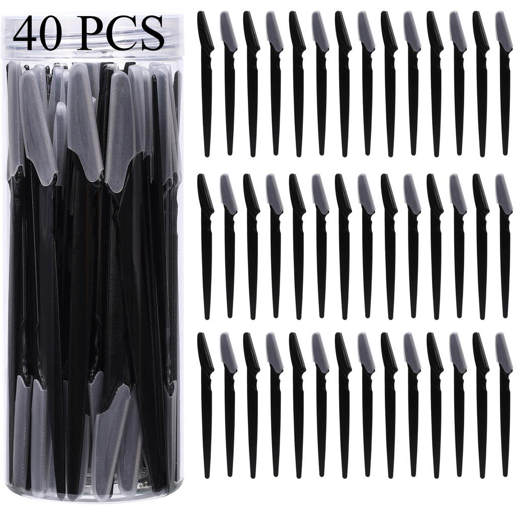 3/30/40Pcs Eyebrow Trimmer Makeup Beauty Tools Safe Eye Brow Razor Face Body Hair Removal Shaver Blades Eyebrows Shaping Knife