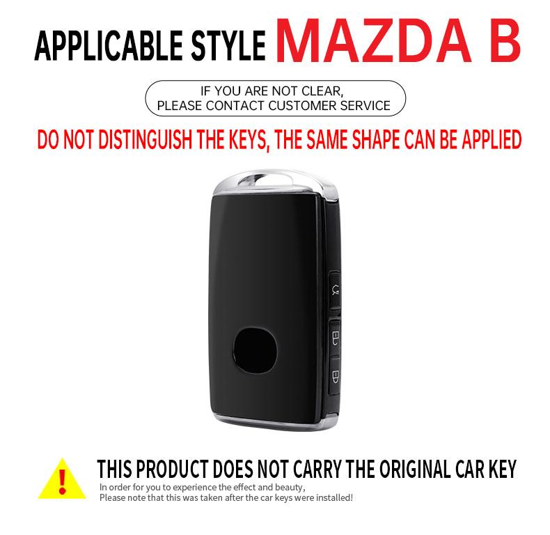 Zinc Alloy +Leather Car Key Case Cover For Mazda 3 Axela BP CX-30 DM CX4 CX5 CX 5 CX-5 CX8 CX9 CX4 2019 2020 2025 2025 2025 2025