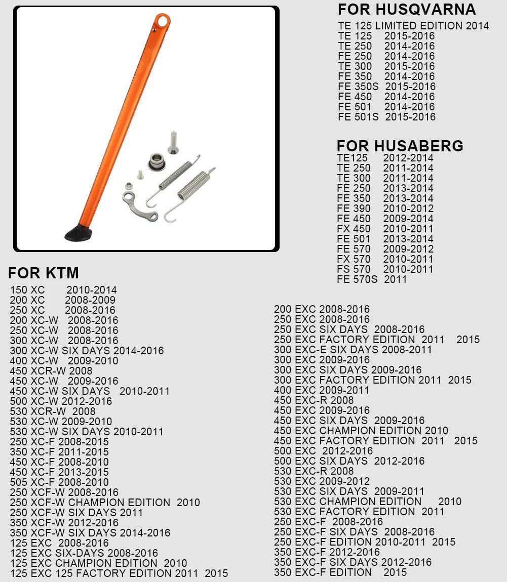 

Боковая подставка для парковки мотоцикла с комплектом пружин для KTM XC XCW XCF XCFW EXC EXCF 2008-2025 для Husqvarna TE FE TX FX FS 2012-2025