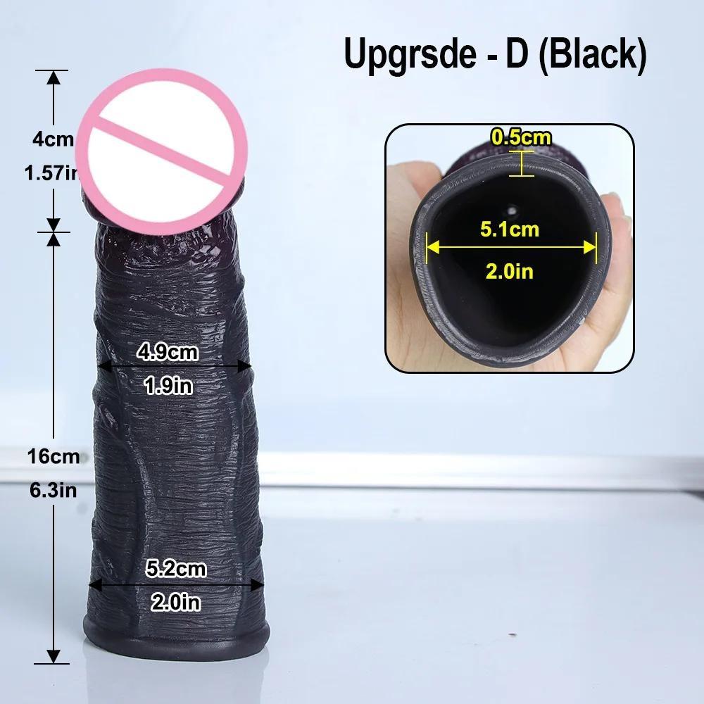 Men Penis Extender Sleeve Realistic Condom Delay Ejaculation Sex Toy for Men Adult Erotic Goods