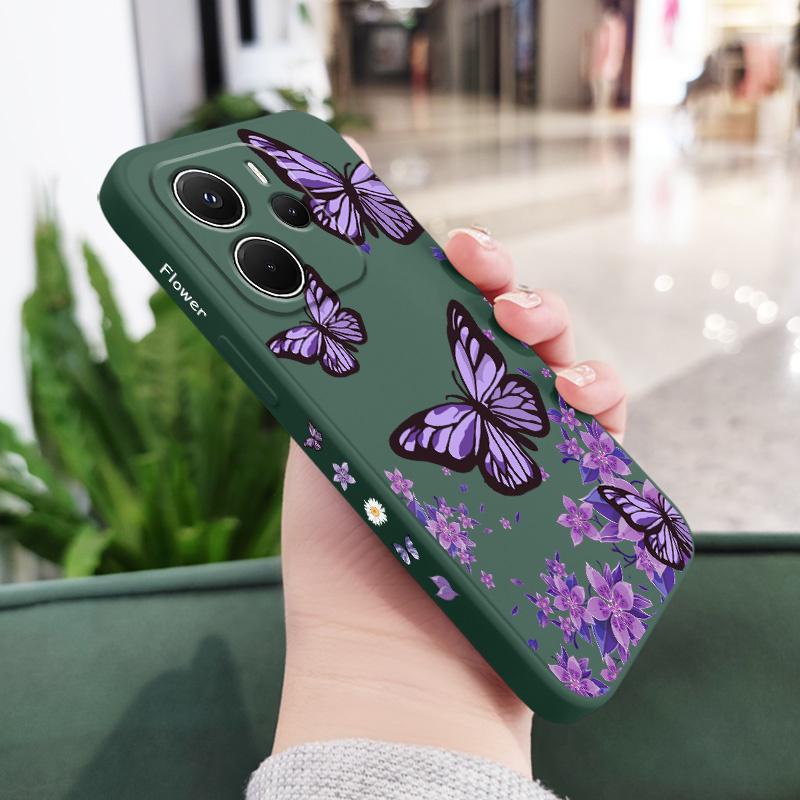 Dreamy Butterfly Phone Case For Xiaomi Redmi Note 14 13 12 12S 11 11S 10 10S Pro Plus 15 15C 14C 4G 5G Silicone Cover