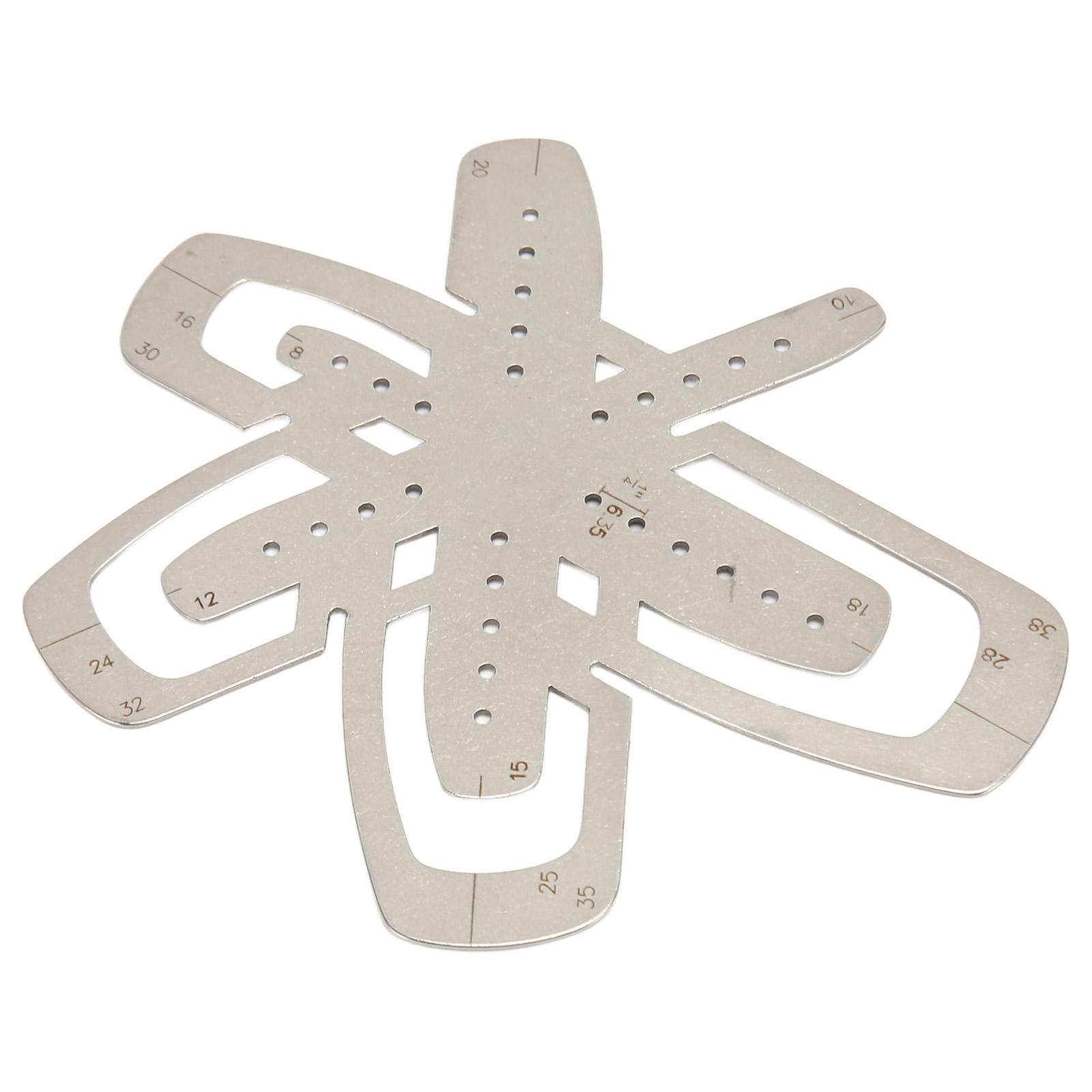 

Кожаная угловая режущая линейка Профессиональная Высокоточная Нержавеющая сталь Шаблон для резки кожи