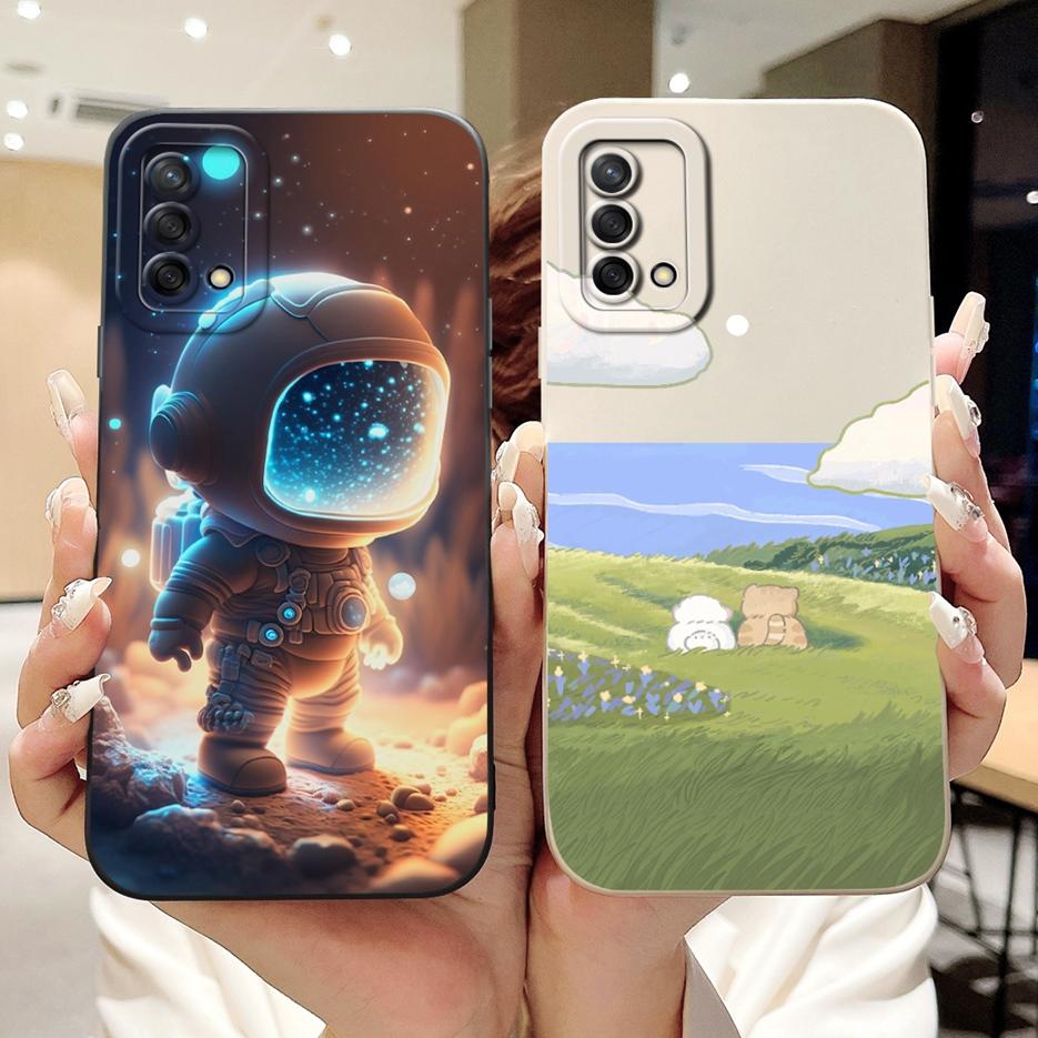 For Oppo A74 4G Case Oppo A54 A94 Stylish Candy Painted Cover Shockproof Phone Cases For Oppo A94 A 54 74 OppoA54 OppoA74 Bumper