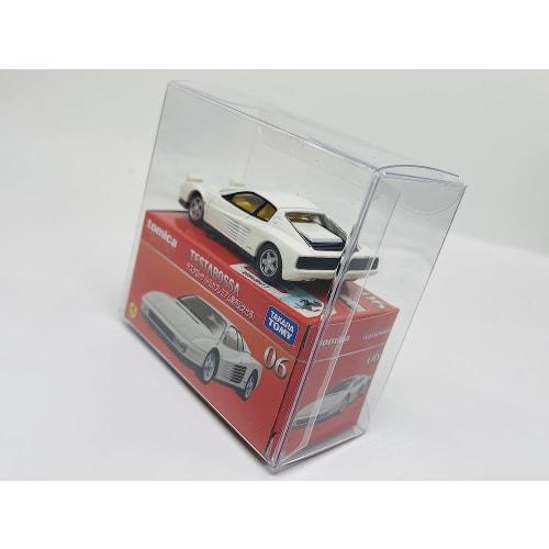 Premium Tomica 2-Tier Clear Case, Fits 2 Tomicas, Compatible with Tomica 50th Anniversary Models, Display Case (15 Cases) AS-CKS-MD15