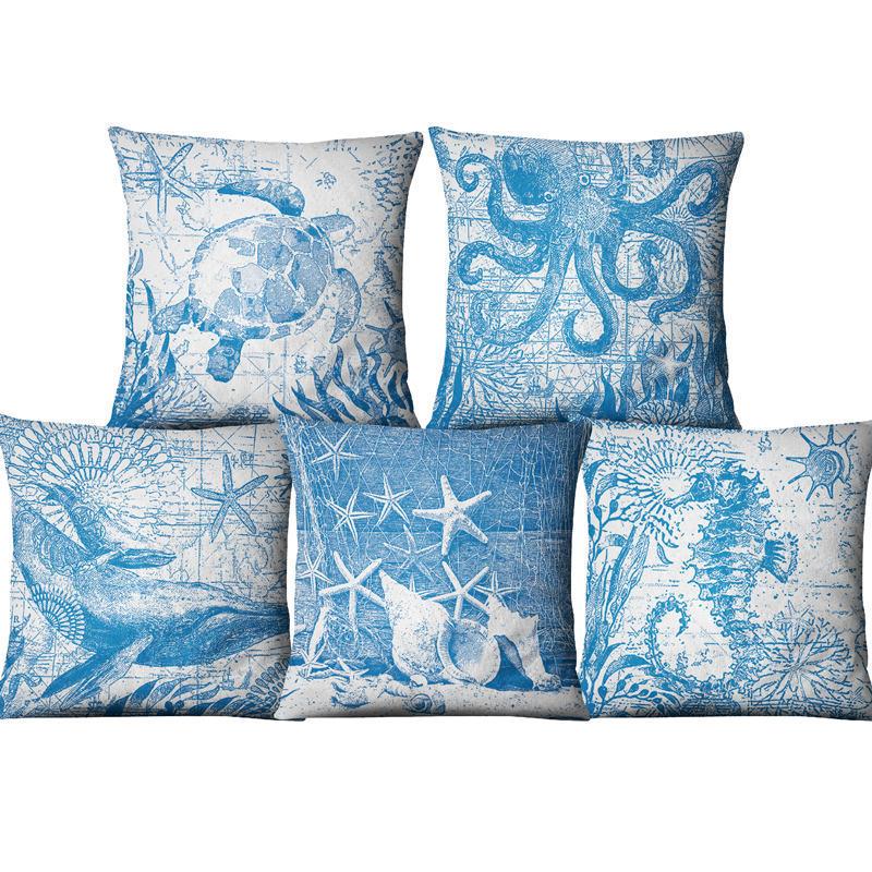 beach themed throw pillows