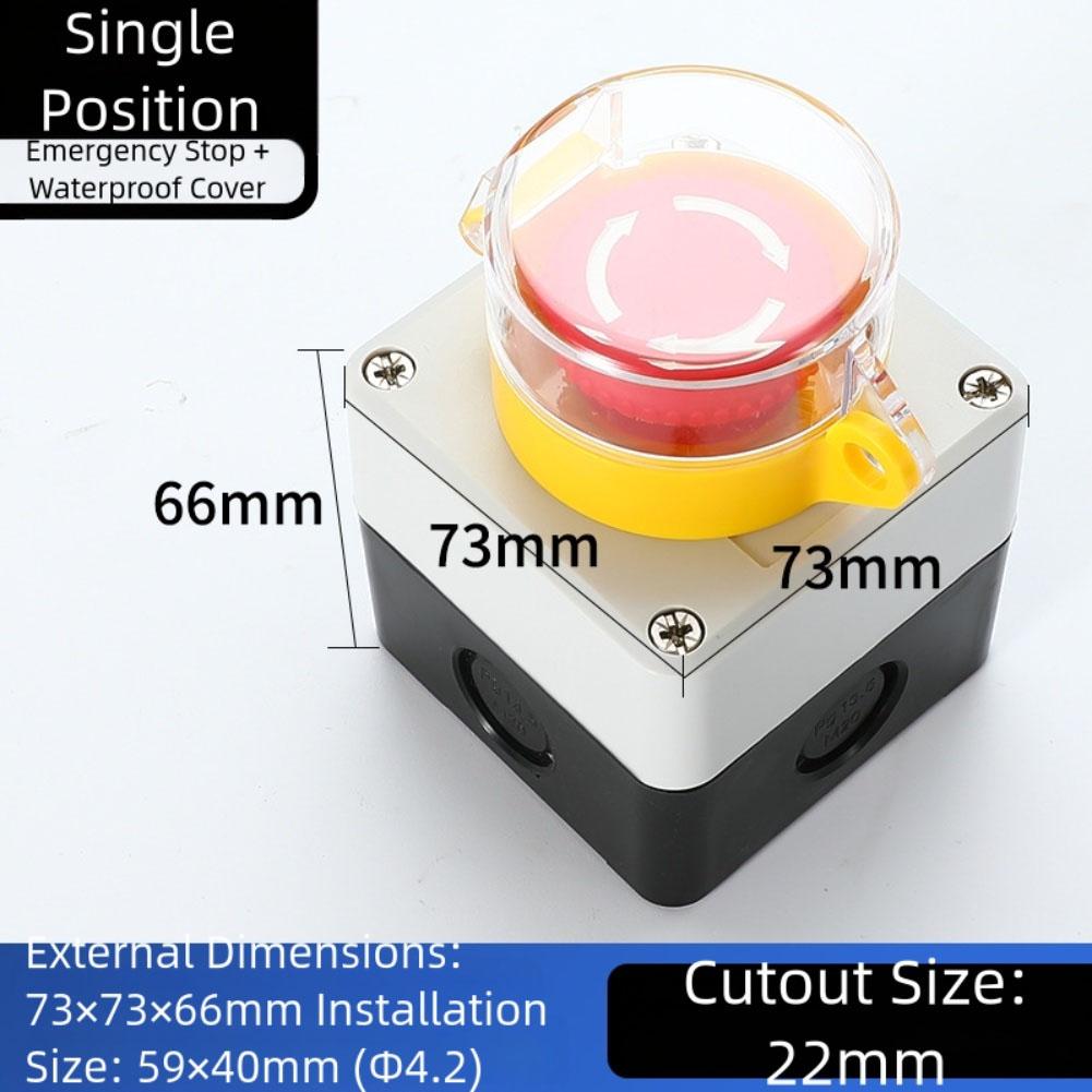 

Button Switch Control Box with Waterproof Connector for Secure and For Durable Use in Outdoor and Industrial Settings