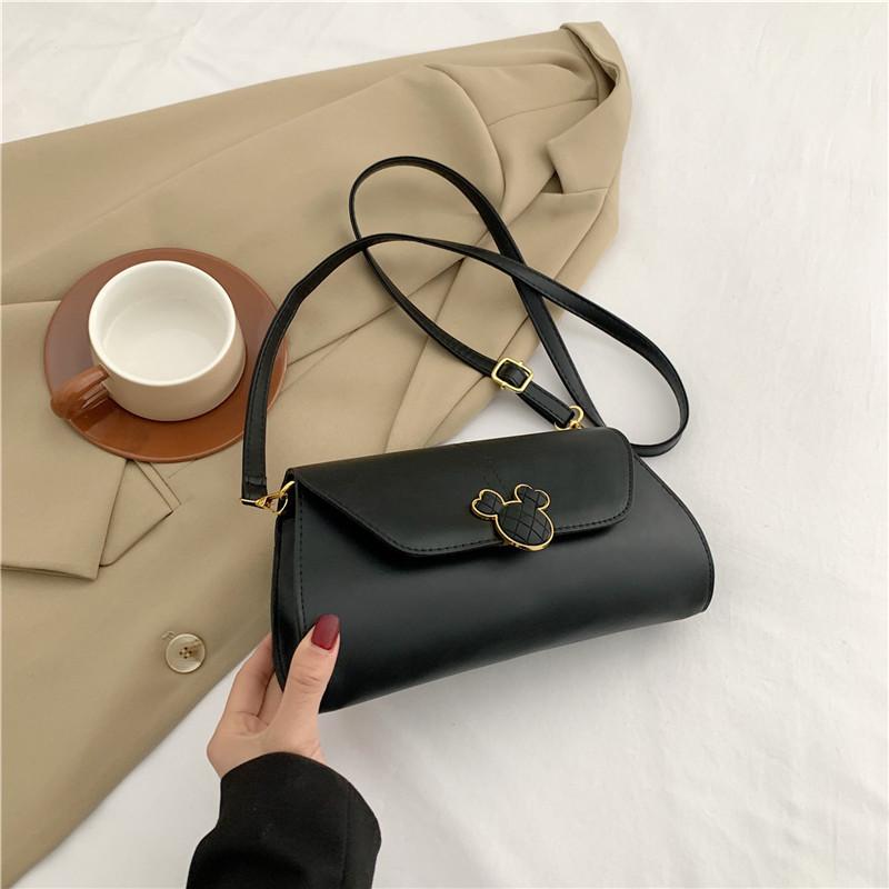 

Chic Retro Single Strap Small Square Bag For Women Perfect For Everyday Use чёрный