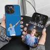 Fußball E-Erling Haaland Handyhülle für iPhone 17,16,15,14,13,12,11 Plus,Pro Max,XS,Farbige Silberbeschichtete Innenabdeckung