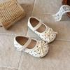 Girls' Korean-style Ballet Flats with a Bow detail2026Spring and Autumn New Soft Sole Slip-On Loafers Leather Shoes