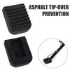 1/2/4Pcs Motorcycle Side Plate Kickstand Pad Wear Resistant Non-Slip Universal Fit Easy Installation Motorbike Kickstand Pad Foot Support Cover