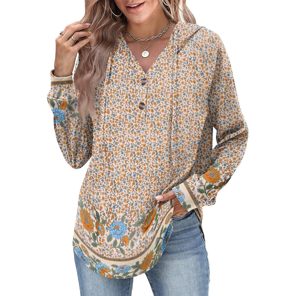 Women's Fashion Women's Lightweight Long Sleeve Pullover With Pockets Preppy Graphic Hoodie