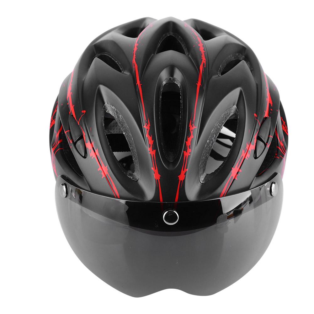 Sicherheitshelm für Erwachsene Mountain-Rennrad Leichtes Fahrradzubehör mit Brille