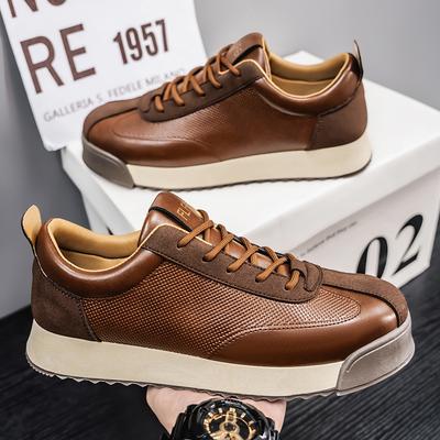 Fashion Men's Shoes 2025 Spring New Trend Fashionable Versatile Sports Casual Niche Design Sense Low Top Board Shoes Trend