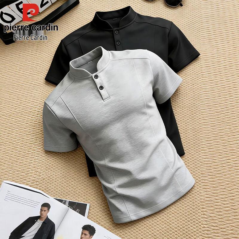 Pierre Cardin Men s Short-Sleeve Henley T-Shirt M