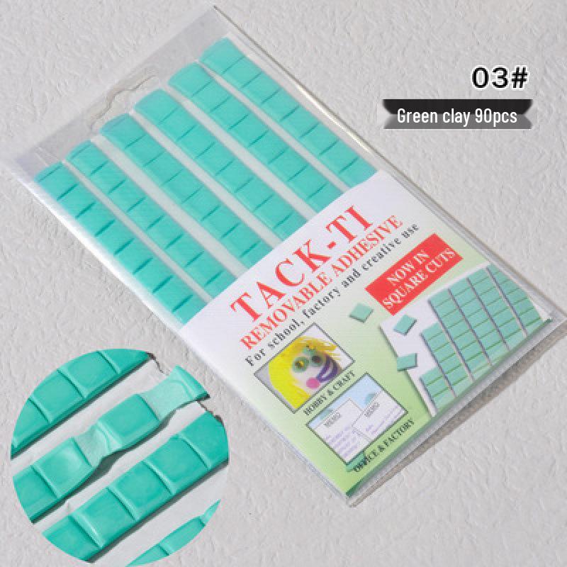 Глина для тренировки нейл-арта: Зеленый и розовый клей для фиксации типс и моделирования ногтей