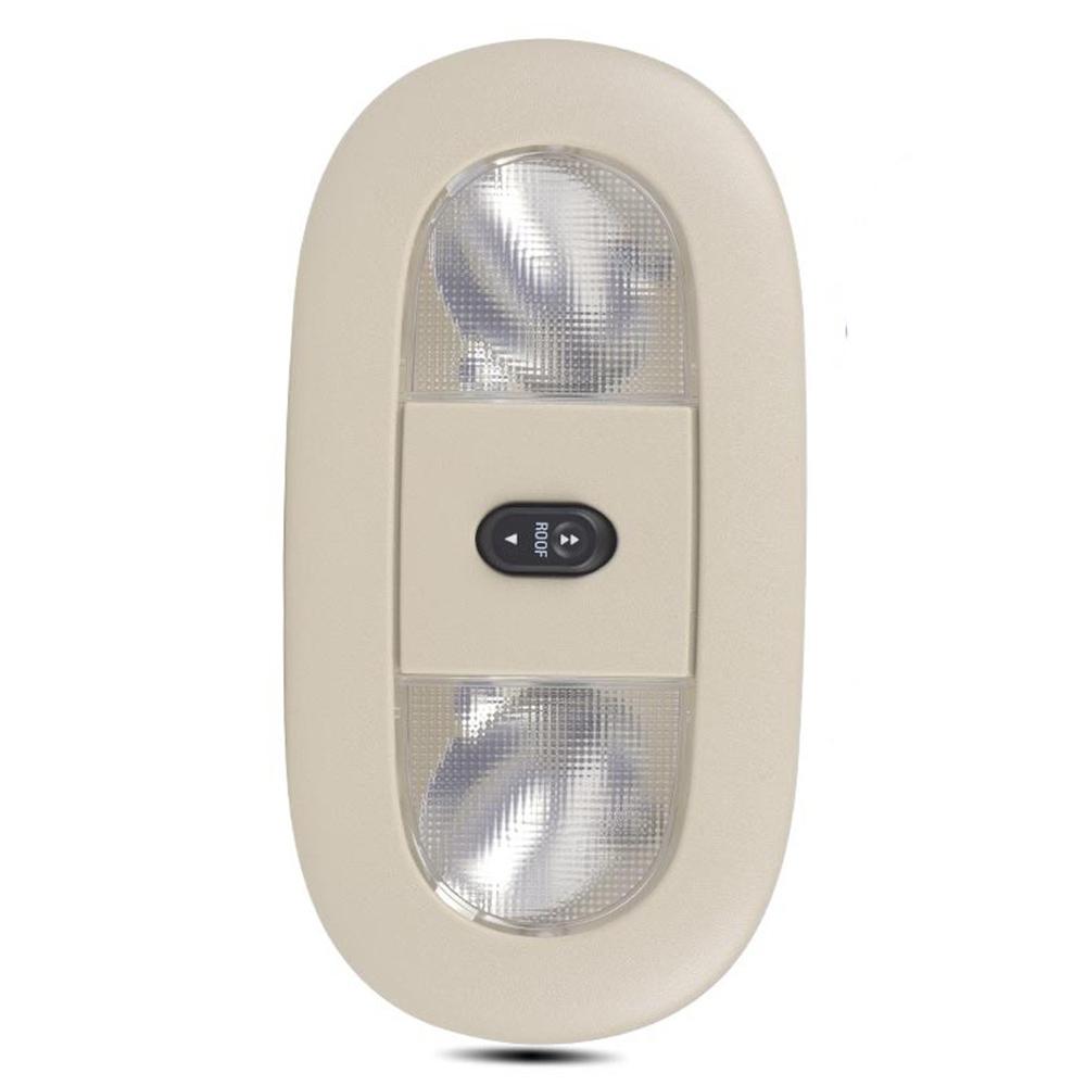 Led Front Overhead Console With Dome Map Light & Sunroof Switch For Ford Beige