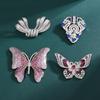 Pearl Butterfly Gem Brooch for Women's Clothing