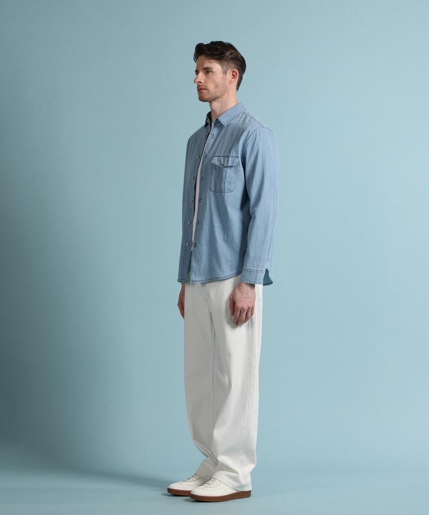 PANICALE Blue Washed Denim Shirt