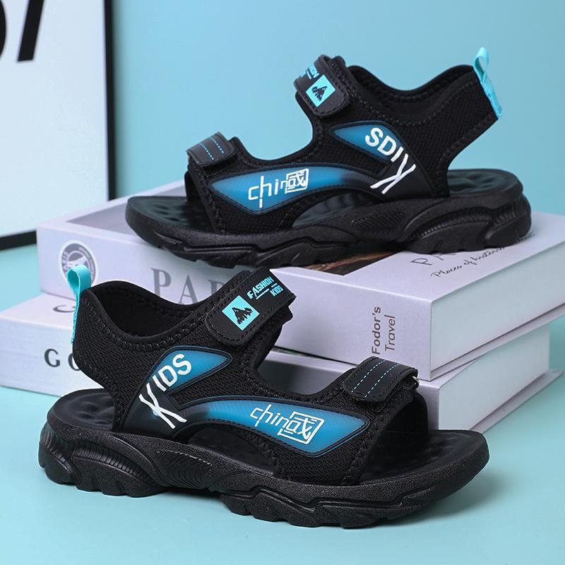 Boys Sandals Children's Sandals Boys Beach Shoes Non-slip Medium and Older Children's Soft-soled Sandals