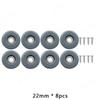 8pcs/lot Screws Furniture Glides PTFE Heavy Duty Furniture Slip Mat Glide Mat For Sofa Bed Table Couch Dining Chairs