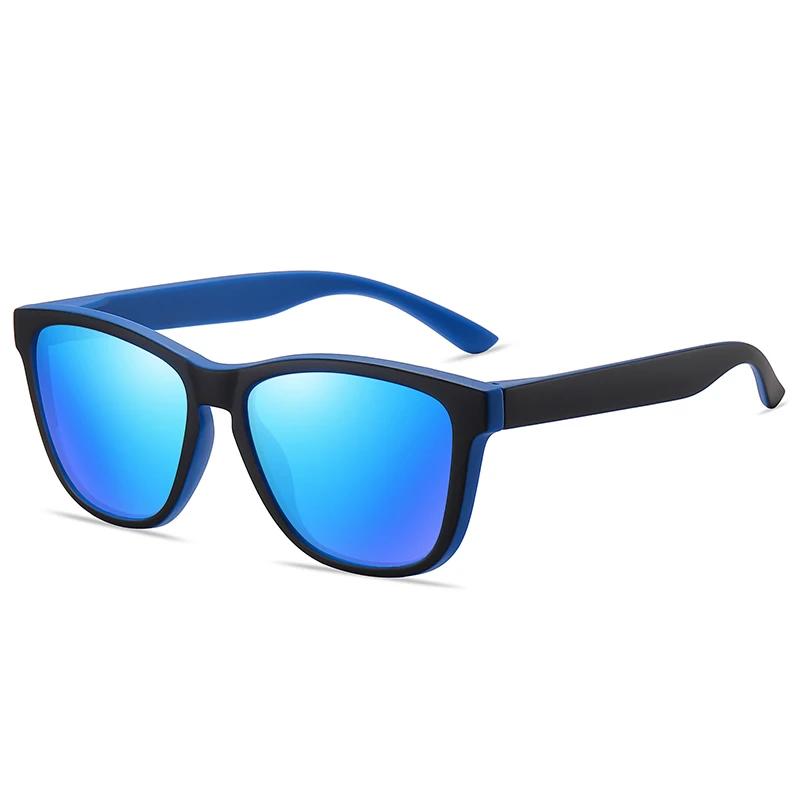 0 -0.5 -0.75 To -6.0 Colorful Lens Square Prescription Sunglasses Men Polasrized Fashion PC Frame Driving Myopia Spectacles Male